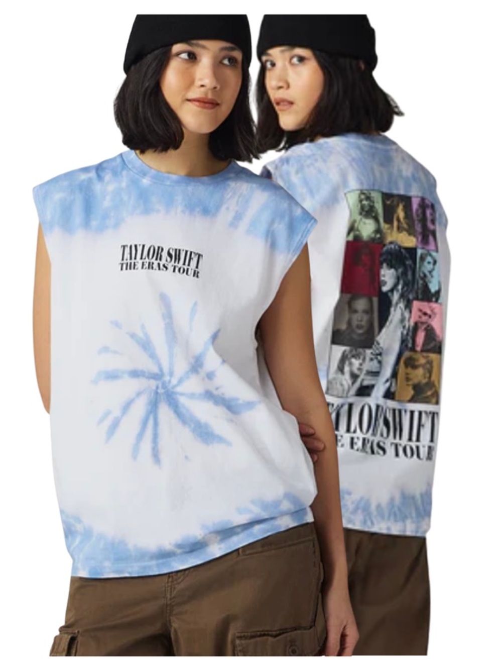 Taylor Swift | The Eras Tour Official Blue Tie-Dye Sleeveless Tank - Size L